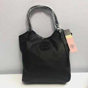 Brand-new Tory Burch Black Dipped Canvas Tote